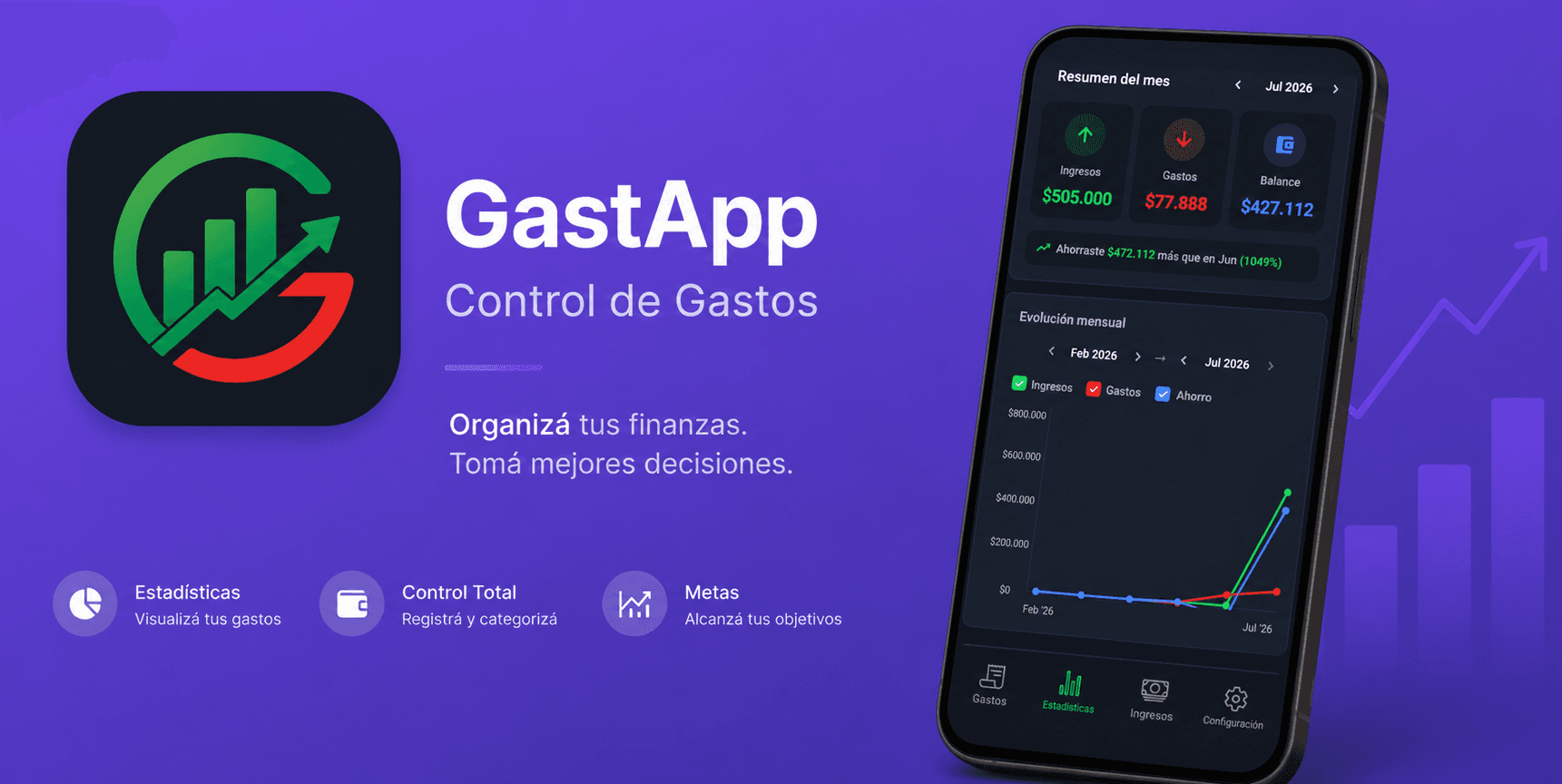 Vista previa de GastApp